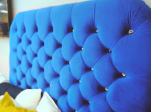 Load image into Gallery viewer, Velvet Alexander Headboard with Tufted Buttons
